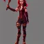 Placeholder: Full body Red hair halfling girl