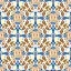 Placeholder: cream colors themed flowers in a pattern Alhambra