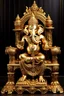 Placeholder: ganesha on gold throne