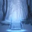 Placeholder: ethereal winter flowers, carved ice door at the end of ice steps, magical atmosphere, Renato muccillo, Andreas Rocha, Johanna Rupprecht, Beardsley, Unreal render, cinematic blue --aspect 9:16 --s 2500