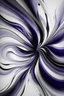 Placeholder: Whirlygig; Abstract art; Ink wash; purple and silver