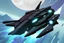 Placeholder: spaceship pirate futurist