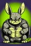Placeholder: Batman, but he’s an angry rabbit