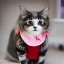 Placeholder: A cat with the most stylish cloths