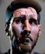 Placeholder: Simetric Realistic, Lionel Messi, roman bust, marble material. God light. 4k resolution, intricate details, ornate details, soft lighting, unreal engine 5.