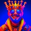 Placeholder: King cyberpunk cheerful 3D