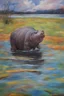 Placeholder: Janiqua Crouse - oil painting by Harry the Hippo