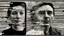 Placeholder: [a man and a woman] A glitchy video message on a smartphone screen, with fragmented words and disjointed images, symbolizing the call to adventure.The protagonists staring at the screen, a mix of curiosity and unease on their face. [William S. Burroughs' "The Electronic Revolution" and Jack Kerouac's "On the Road." ]