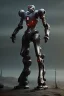 Placeholder: dark armor robot ai soldier mech dystopian scary gladiator predator monster