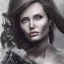 Placeholder: portrait Angelina Jolie gun long hairs big bobs Tomb Raider