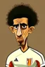 Placeholder: Mohamed Barakat Egyptian soccer player cartoon 2d