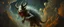 Placeholder: fuzz demon in the astral realm, painted by Rembrandt