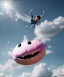 Placeholder: Ultra realistic clouds sky scene, medium shot view, portrait, sweet Childs, free jumping flying, trinkets, monster hair, jelly beans, balls, smile, happy, Peter Pan style, inflatable color clothing, extreme, wind, clouds sea, 20,000 feet altitude, stratosphere, soft color, highly detailed, unreal engine 5, ray tracing, RTX, lumen lighting, ultra detail, volumetric lighting, 3d, finely drawn, high definition, high resolution.