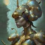 Placeholder: Sango fantasy, fantasy magic, intricate, sharp focus, illustration, highly detailed, digital painting, concept art, matte, art germ and Paul Lewin and Kehinde Wiley, where we are and where we schould have been