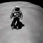 Placeholder: Alien on moon realistic