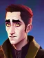 Placeholder: Portrait of a 30 year old strange gay warlock like Jake Gyllenhaal