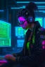 Placeholder: cyber warfare in cyberpunk