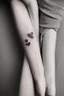 Placeholder: Small tattoos for a couple express eternal love Photorealistic