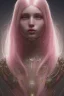 Placeholder: girl, cute, beautiful, long eyelashes, pink hair, long hair, magic, auroracore fantasycore fairycore head and shoulders portrait, 8k resolution concept art portrait by Greg Rutkowski, Artgerm, WLOP, Alphonse Mucha dynamic lighting hyperdetailed intricately detailed Splash art trending on Artstation triadic colors Unreal Engine 5 volumetric lighting