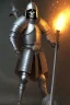 Placeholder: medieval knight walking dramatically forward, sword in hand. A skeleton on his back.