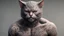 Placeholder: cat man, wool, fine rendering, high detail, 8K, man, tattoos, wool,