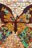 Placeholder: very beautiful butterfly wood mosaic