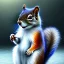 Placeholder: squirrel and twisted magical foliage growing from icy waters