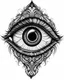 Placeholder: realistic all seeing eye tattoo idea, line art, background, vector, svg, black outline on white background, leave plenty of white space beetween lines for coloring, tattoo style, tattoo idea,full body