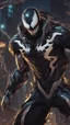 Placeholder: Venom mix with machine in solo leveling shadow artstyle, cyberpunk them, intricate details, highly detailed, high details, detailed portrait, masterpiece,ultra detailed,best quality