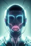 Placeholder: cyberpunk, head, men, portrai, tron