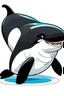 Placeholder: orca cartoon with 2 leg