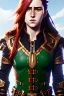 Placeholder: hyper realist, hyper detailed, stunningly beautiful 13 year old teen girl, long ginger hair, green eyes, medium freckles, full lips, revealing leather armour, full body and head, a-cup breasts, stern expression, full frame, petite, ignore NSFW