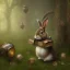 Placeholder: Forest in steampunk rabbit, extremely detailed, UHD, 8k,The close-up camera effect,sharp focus,perfect,position,hyperphotorealistic