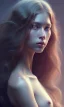 Placeholder: porno model , cute, beautiful, long hair, wavy hair, curly hair، black eyes, head and shoulders portrait, cinematic, 8k, resolution concept art portrait by Greg Rutkowski, Artgerm, WLOP, Alphonse Mucha dynamic lighting hyperdetailed intricately detailed