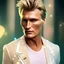 Placeholder: dolph lundgren as dollie deluxe, bright eyes, in underground wonderland, cards