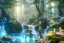 Placeholder:  white and gold crystal cosmic ambiance，waterfall, full of details, smooth, bright sunshine，soft light atmosphere, light effect，vaporwave colorful, concept art, smooth, extremely sharp detail, finely tuned detail, ultra high definition, 8 k, unreal engine 5, ultra sharp focus