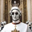 Placeholder: Robotic pope.