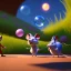 Placeholder: The mouse and the executioner discussing the future of the universe on bubble world, art by Pixar and Dreamworks