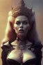 Placeholder: Brigitte Bardot as evil queen in black leather, leather, busty, cleavage, angry, stern look. character design by cory loftis, fenghua zhong, ryohei hase, ismail inceoglu and ruan jia. unreal engine 5, artistic lighting, highly detailed, photorealistic, fantasy.