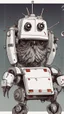 Placeholder: a chicken robot as a halloween horror movie, high detail