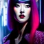 Placeholder: Ultra detailed fullbody Portrait in oil on canvas of Blade Runner punk Woman,extremely detailed digital painting, extremely detailed face, crystal clear eyes, mystical colors ,perfectly centered image, perfect composition, rim light, beautiful lighting,masterpiece ,8k, stunning scene, raytracing, anatomically correct, in the style of Seung Eun Kim and Steve Jung and Simon Bisley and uncannyknack.