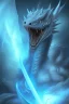 Placeholder: A Blue eyes withe dragon in the darkness