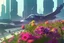 Placeholder: sunny day, flowers, epic, sci-fi, modern contemporary city