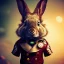 Placeholder: steampunk rabbit,steampunk style, polaroid,outdoors,shallow dept of field, close up, macro lens, cinematic, unreal engine 5, 8k,elegant,hyperphotorealistic, hyperphotomaximalist, by japbun2-40