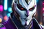 Placeholder: Jhin in 8k live action artstyle, white mask, wapen, close picture, neon lights, intricate details, highly detailed, high details, detailed portrait, masterpiece,ultra detailed, ultra quality