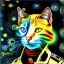 Placeholder: retrato del gato con botas de Van gogh