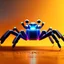 Placeholder: fullbody Drawing of 'Robot spider',intricate detail,andrea bonelli,Kilian Eng,Ohrai,evan lee,Aleksandr Sidelnikov,KyuYong Eom,three quarters frontal aerial view,toned colors,16k