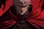 Placeholder: create banner with a berserk style anime character with the name rugal