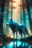 Placeholder: "Create an AI art piece that portrays a majestic wolf in a surreal, dreamlike forest. The wolf should be the embodiment of both power and tranquility, and the surroundings should merge reality with fantasy, evoking an otherworldly sense of wonder."