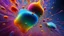 Placeholder: 2031. Colourful immiscible liquid globules in weightlessness, mixed, distorted, spectacular, strange globular shapes, scientific, wild, fantasy, futuristic, attractive, beautiful lighting, attractive composition, photorealistic, extremely detailed, chiaroscuro